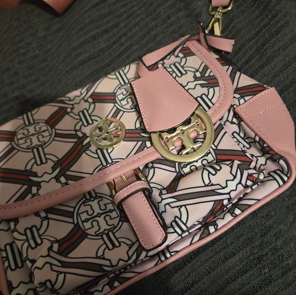 Pink Tory Burch Crossbody Signature Bag - Picture 2 of 5